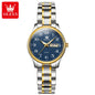 OLEVS montre à Quartz de luxe pour femmes montre élégante en acier inoxydable lumineux étanche semaine Date montre-bracelet dames robe montre