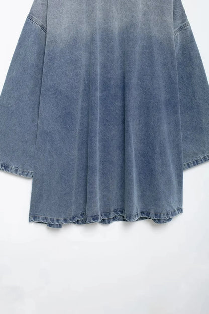 Jupe en jean zippée à col polo, nouveau style, robe décontractée adt fit, vente en gros transfrontalière, tendance européenne et américaine