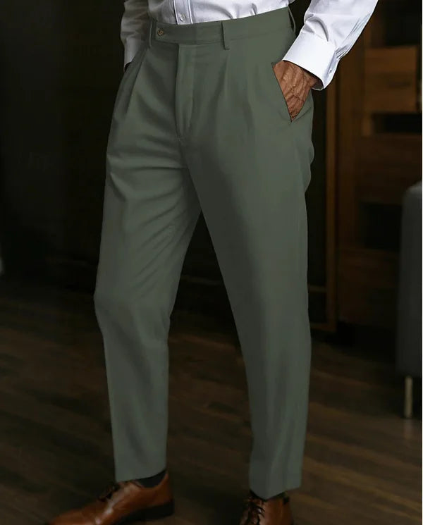 Pantalon de plage LInen pour hommes, avec poche sur pied, Style italien, Naples, décontracté, droit, couleur unie, longueur cheville, bas, nouveau, 2025