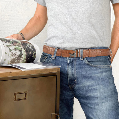 Ceinture en cuir PU pour hommes, ceinture à boucle automatique à la mode pour les affaires populaires, ceinture masculine de haute qualité