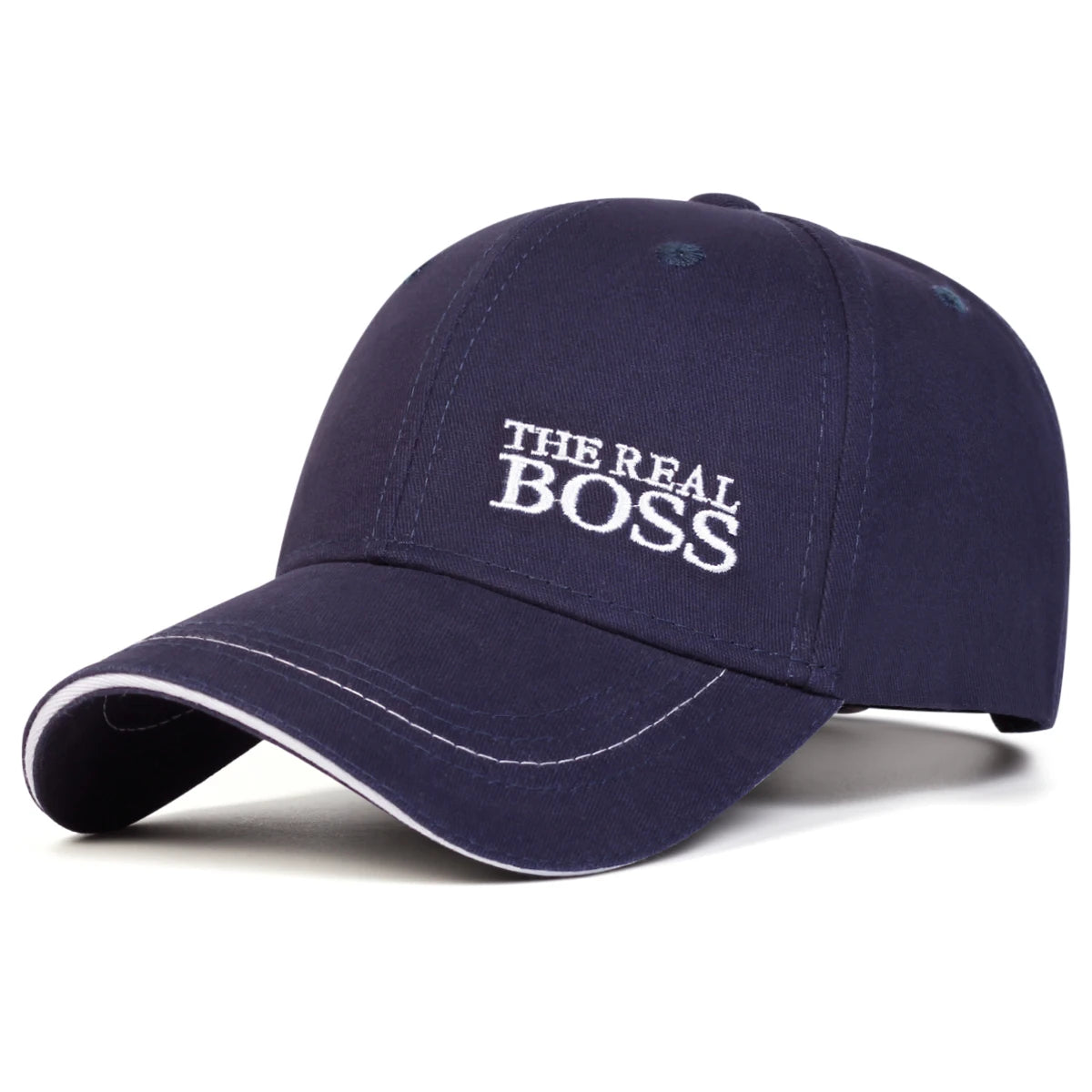 THE REAL BOSS-Casquettes de baseball brodées de lettres, chapeaux décontractés réglables, chapeau hip hop, chapeau de protection solaire, unisexe, printemps et automne, extérieur