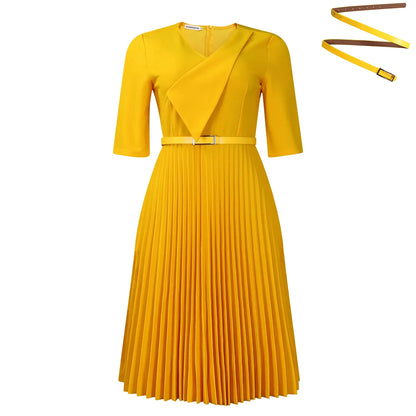 Robe plissée mi-longue en polyester à manches courtes et col en V pour femmes, vêtements africains, robe élégante, fête de mariage, été, Dashiki, 2025