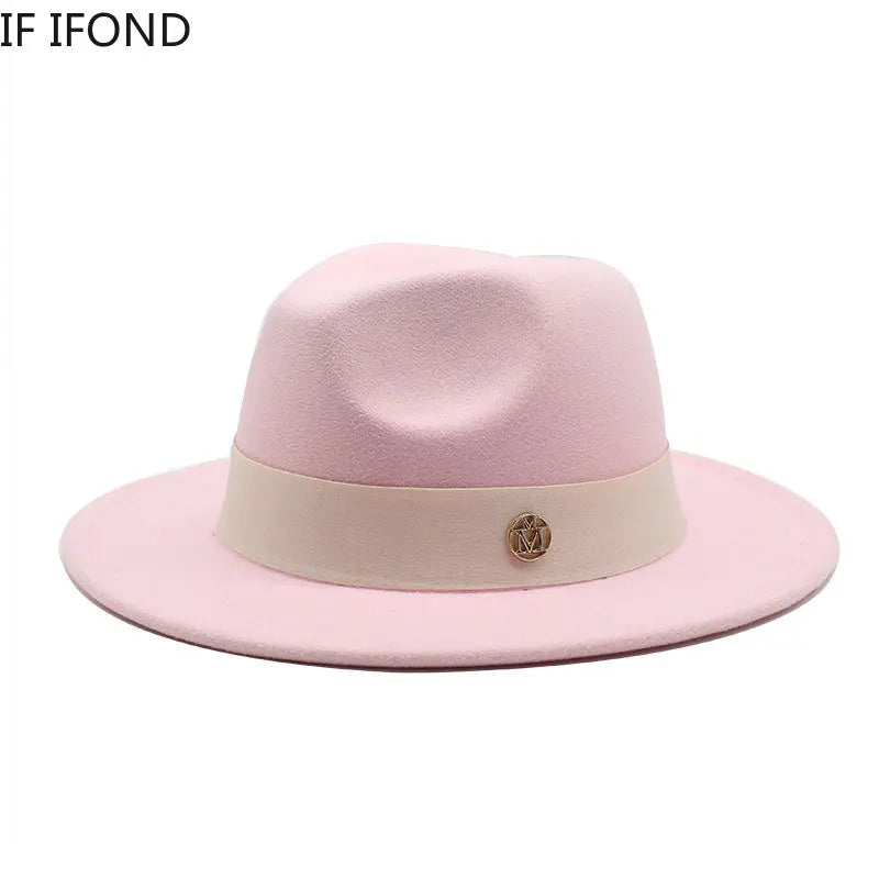 Nouveau chapeau Fedora pour femmes hiver élégant mode formelle mariage décorer église casquette Panama fête Jazz chapeau chapeau femme