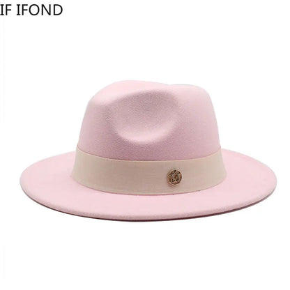 Nouveau chapeau Fedora pour femmes hiver élégant mode formelle mariage décorer église casquette Panama fête Jazz chapeau chapeau femme