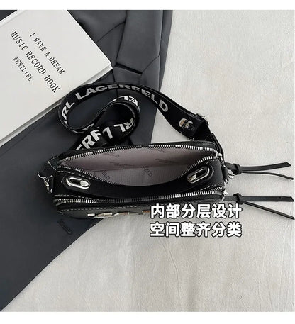 ‌ Sac messager tendance pour femmes, sac à bandoulière Simple, Texture haute sensibilité, Niche polyvalente pour appareil photo, 2025