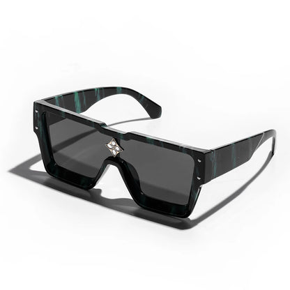 Ruiao rétro noir millionnaire nuances lunettes de soleil de luxe 2025 pour hommes concepteur célèbre marque carré lunettes de soleil homme femmes lunettes de soleil