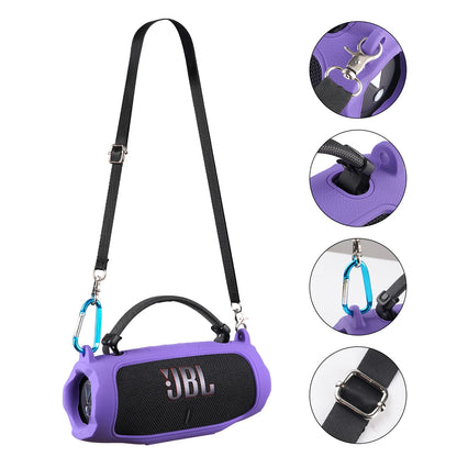 Étui de transport en Silicone pour haut-parleur Bluetooth Portable, housse de protection souple avec bandoulière pour haut-parleur JBL Charge 6
