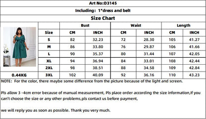 Robe mi-longue pour femmes, ligne A, coupe cintrée, col en V, manches courtes, taille serrée, épissure élégante, nœud à lacets, été