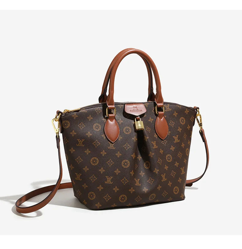 Sac de banlieue de grande capacité pour femmes, nouvelle mode rétro, Texture haut de gamme, fourre-tout à bandoulière polyvalent, 2025