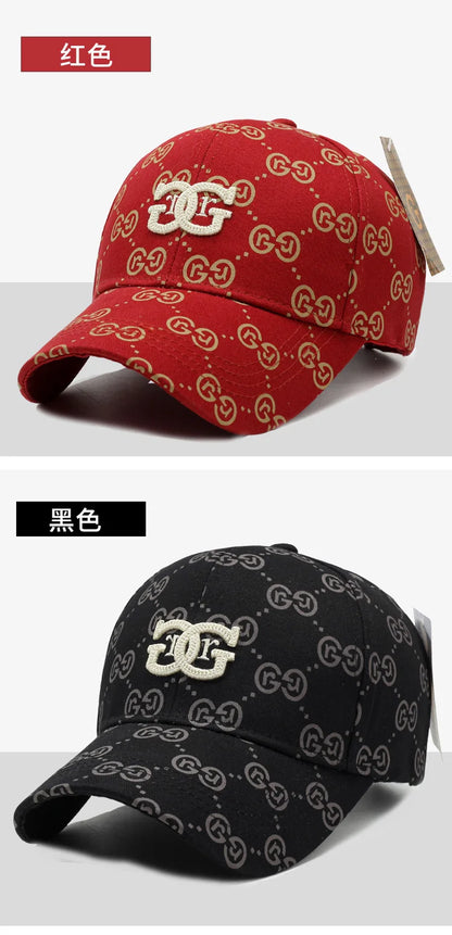 Casquette de baseball version coréenne pour hommes et femmes, chapeau à fleurs anciennes, plein de lettres ins, tendance, nouvelle collection printemps et été 2025