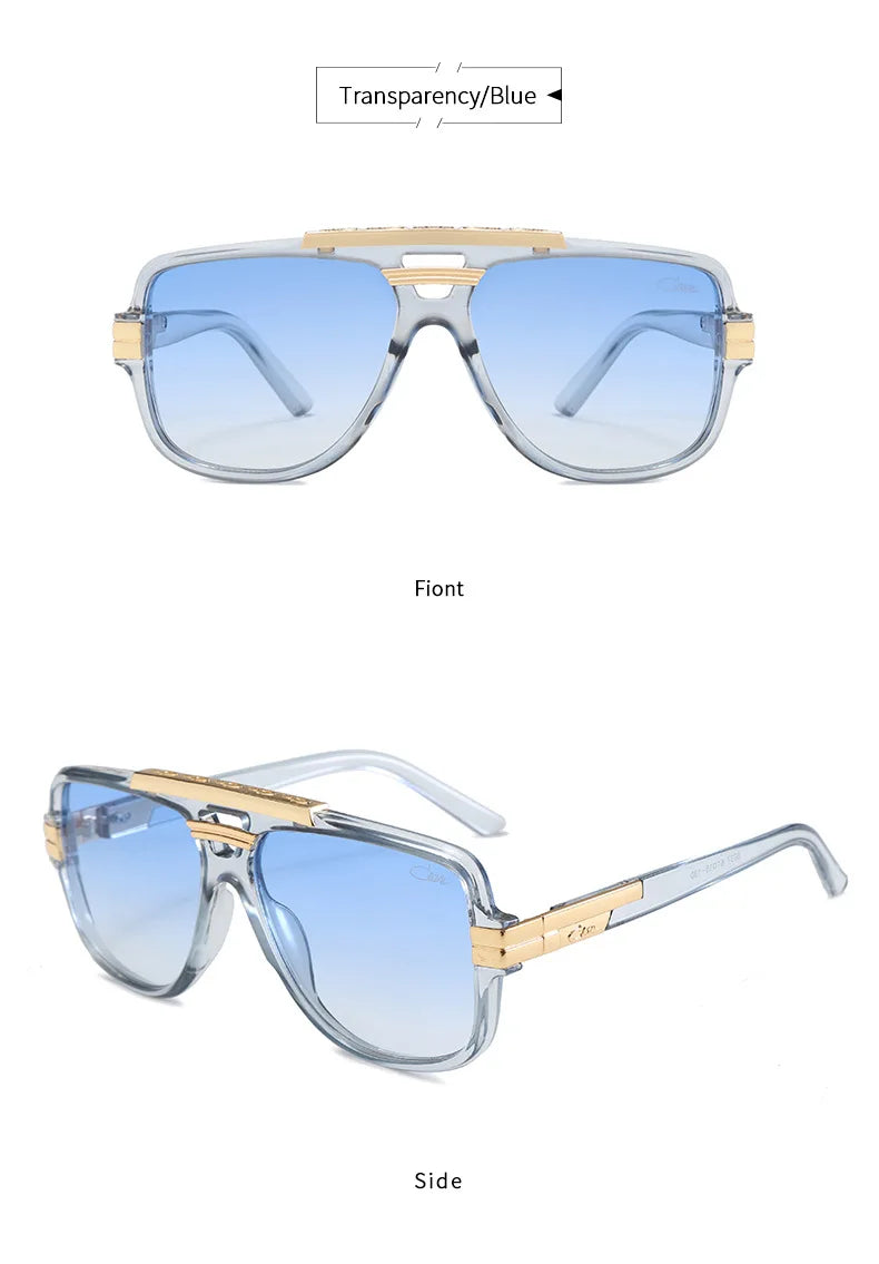 Cazal Lunettes de soleil Protection UV400 Lunettes de mode unisexes élégantes pour hommes femmes 8037