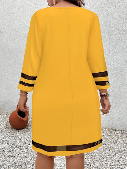 Grande taille mode femmes élégantes robe ample tenue décontractée femmes robe nouveau tempérament