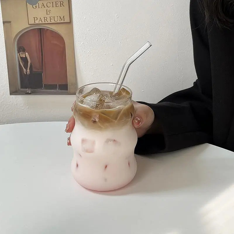 Verre à thé à bulles Transparent de 550ml, avec pailles, tasses à bière, pichet à jus de lait et de fraise, tasse à café, verres pour fête ﻿