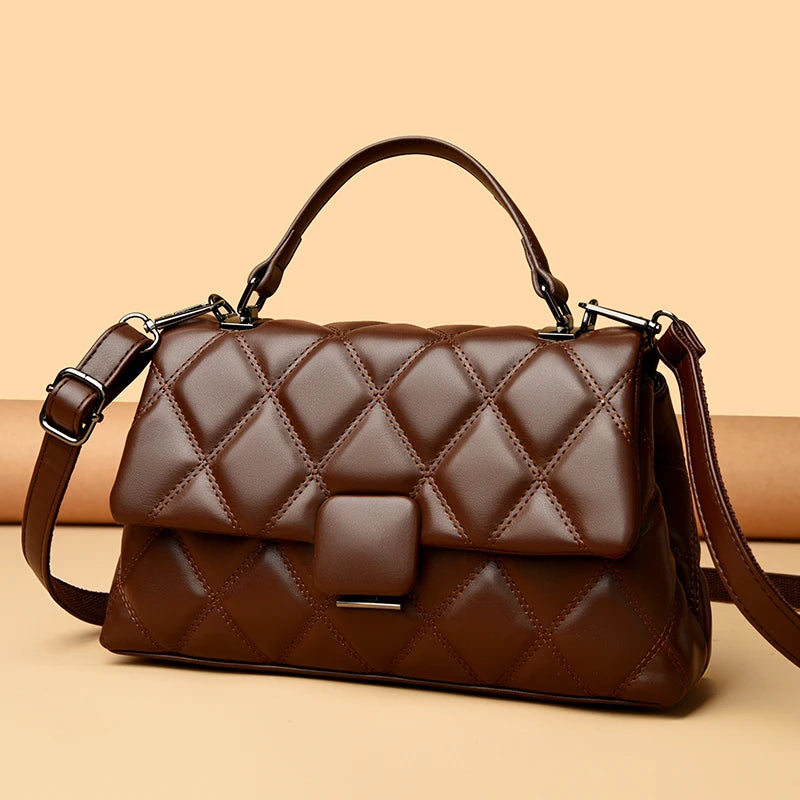 Sac à main rétro en cuir souple pour femmes, sacs carrés à la mode, haute qualité, célèbre designer, portefeuille