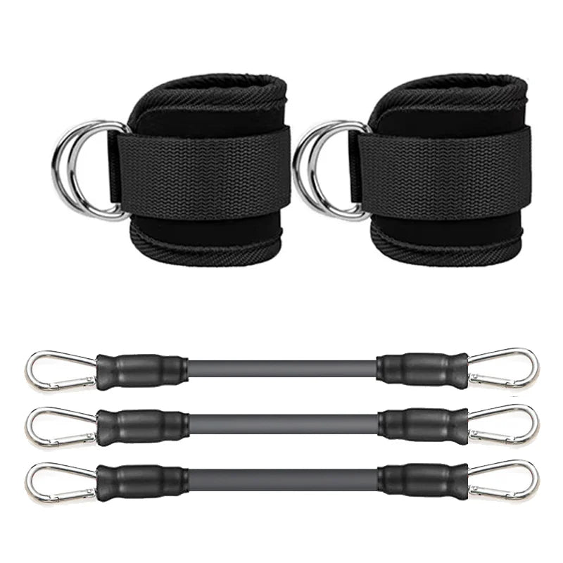 Sangles de cheville bandes de résistance ensemble Fitness entraînement équipement d'exercice cheville poids Yoga élastique Fitness bande pour salle de sport homme femme