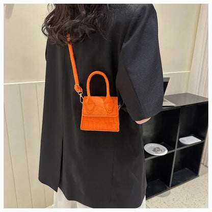 Sac à main en feutre coloré pour femme, mini sacs à main, sac à bandoulière, motif pierre, initié