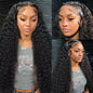 Perruque Lace Closure Wig sans colle bouclée, cheveux naturels, Deep Wave, HD, 13x6, pre-à-porter, densité 200