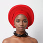 Turban Africain Plissé pour Femme, Déjà Fait, Cravates de Sauna, Bonnet Auto Gele, Hijab Musulman, Mariage Nigérian, Chapeau Rond