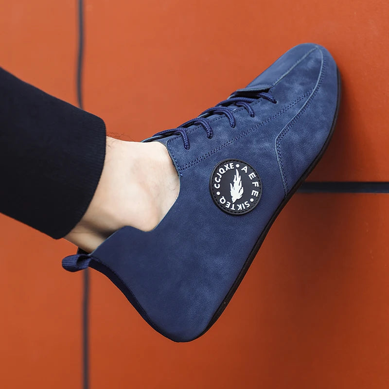 MAEDEF mocassins pour hommes léger conduite décontracté fond mince chaussures plates semelle souple confortable antidérapant à lacets chaussures de marche hommes