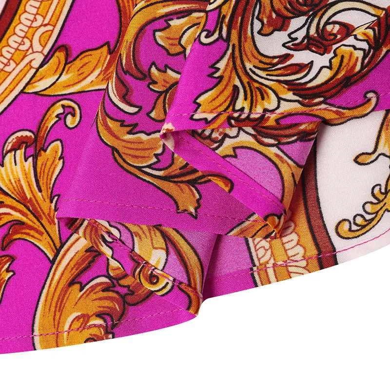 VONDA-Robe maxi bohème pour femmes, robe de soirée imprimée, robe d'été sexy à manches longues lanterne, robe vintage ceinturée, robe éducative, 2023