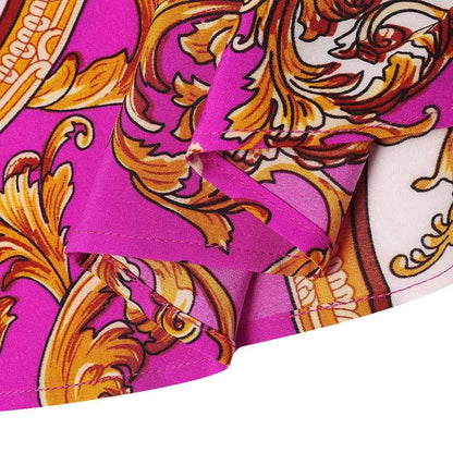 VONDA-Robe maxi bohème pour femmes, robe de soirée imprimée, robe d'été sexy à manches longues lanterne, robe vintage ceinturée, robe éducative, 2023