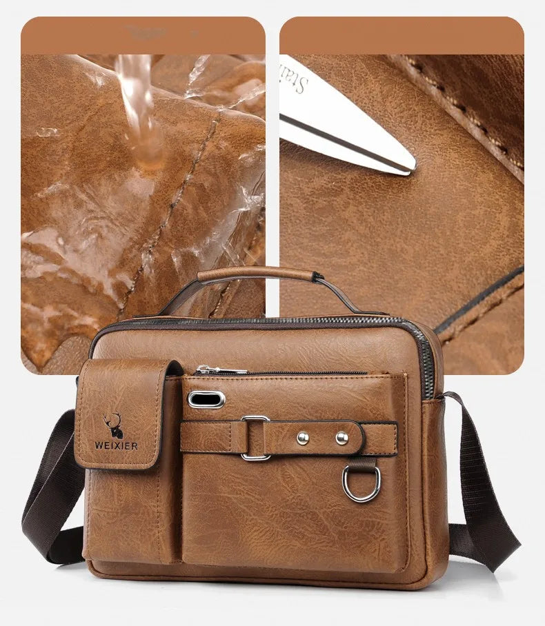 Sac à bandoulière en cuir PU pour hommes, sacs de poitrine imperméables, sacs de voyage, sacoches à la mode, offre spéciale