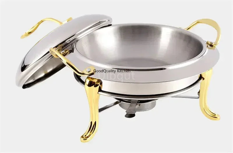 Pot à alcool en acier inoxydable, or sec, petit marmite, restaurant, hôtel, ménage commercial, shabu, pot à frire, réchaud de mariage