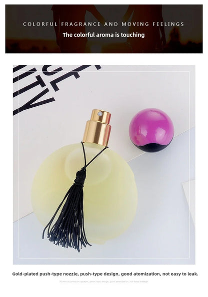 Parfum Durable à odeur d'agrumes fraîche, 50ml, pour dames, parfum haut de gamme, longue durée, saveur d'orange clair