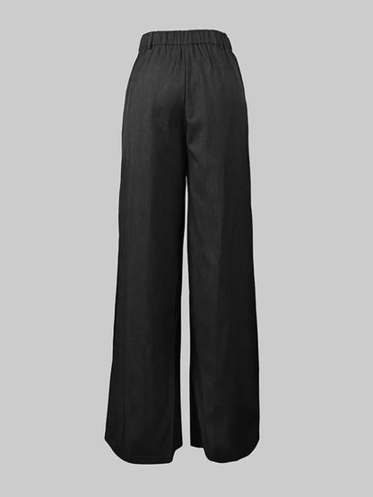 Missouo-Pantalon décontracté pour femme, vêtement asymétrique, taille haute, longueur au sol, tenue de soirée