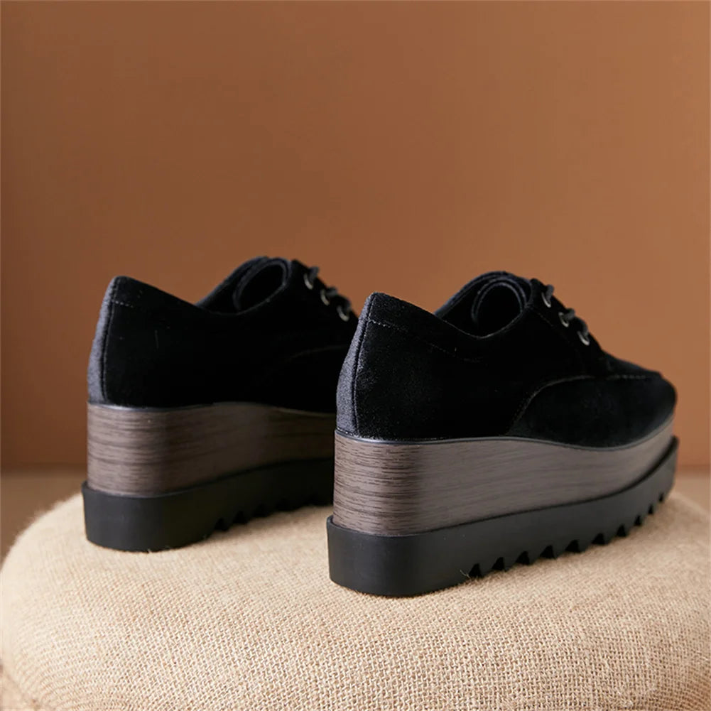 Plate-forme plate solide pour femmes, chaussures plates pour femmes, Parker carré, décontracté, printemps, automne, tout neuf, mode, strucgirls, loisirs