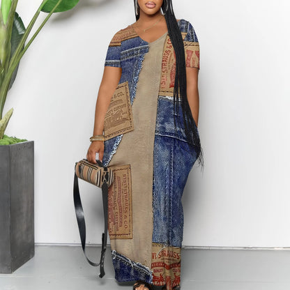 Robe longue décontractée pour femmes, tenue de plage à bretelles, avec poches, été