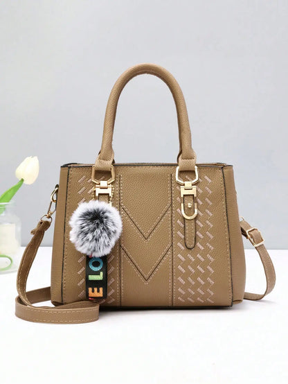 Sac à bandoulière brodé de grande capacité à la mode pour femmes, un sac à main pour un usage quotidien