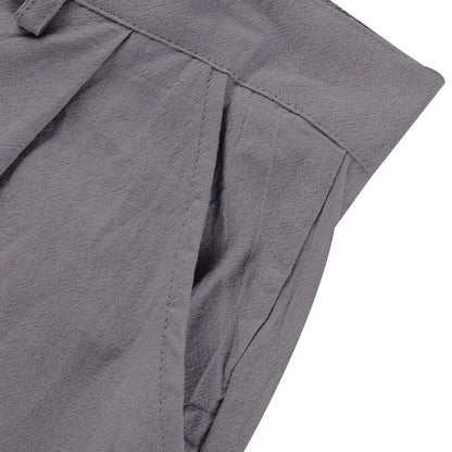 BERAKAH SUPRÊME – pantalon de costume décontracté en lin pour hommes, couleur unie, nouvelle mode, pantalon de plage à jambes larges, européen et américain