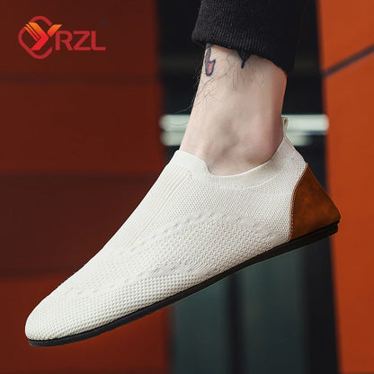 YRZL-Mocassins Légers pour Homme, Chaussures Plates Astronomiques, Conduite, Marche, Sans Lacets, Loisirs, Paresseux, 2024