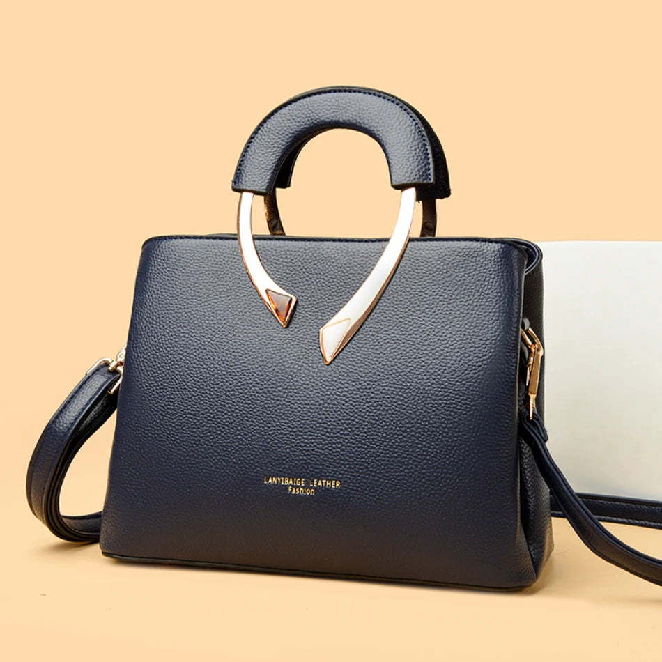 Sacs à main de luxe femmes sacs concepteur 3 couches en cuir souple épaule Sac à bandoulière dames grande capacité Shopping messager fourre-tout