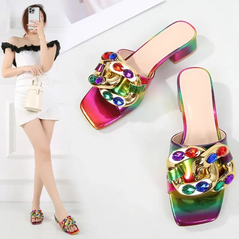 Pantoufles d'été pour femmes, chaussures grande taille 36-42, sandales de plage confortables à enfiler, pantoufles décontractées antidérapantes