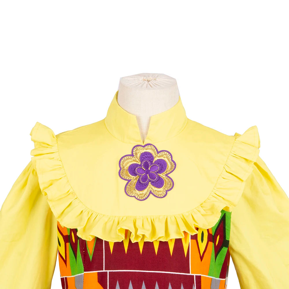 Bintarealwax-Vêtements traditionnels africains pour enfants, robes à volants pour filles, nouvelle mode, Dashiki mignon, WYT575