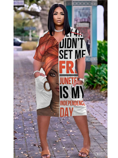 Mode native robes mi-longues femmes bohème fête robe de soirée femmes mode robe africaine femme lettre Sexy robe d'été mince