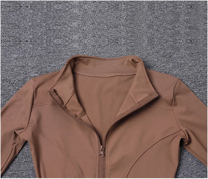 Veste de Sport pour femmes, chemise à manches longues, manteau d'entraînement, vêtements d'entraînement, de Yoga