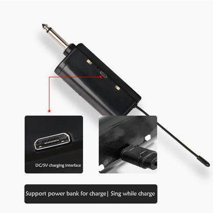 Microphone casque micro Lavalier sans fil avec émetteur récepteur affichage LED transmetteur Bodypack pour l'enseignement des performances en direct