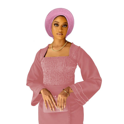 Casquette Turban plissée pour femmes africaines déjà fabriquées Auto Gele femme bandeau Nigeria dame chapeaux chapeau fête de mariage chapeaux