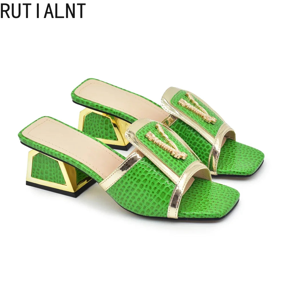 Sandales à Talons Hauts pour Femme, Chaussures de Luxe de Styliste, pour Mariage, ix, Nouvelle Collection