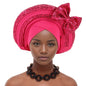 Cravate de Sauna à Paillettes pour Femme, Turban Africain avec Nministériels d Papillon Doux, Accessoire de ix