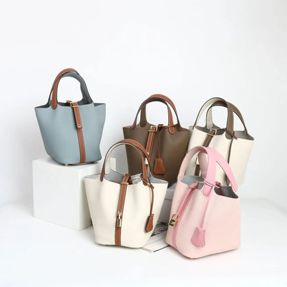 Sac à main en cuir de vache souple, panier de couche de sauna XVI, sac de détermination durable, fabriqué en Chine, nouvelle mode, 2024, E27