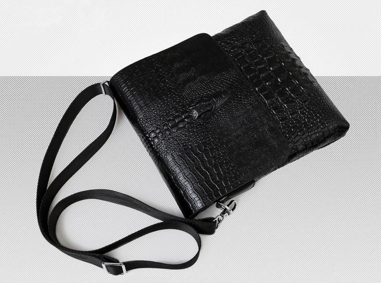 Marque de luxe sac de messager hommes en cuir affaires Alligator sac à bandoulière mâle sacoche décontractée Crocodile Grain sac à bandoulière pour hommes