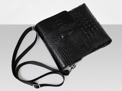 Marque de luxe sac de messager hommes en cuir affaires Alligator sac à bandoulière mâle sacoche décontractée Crocodile Grain sac à bandoulière pour hommes