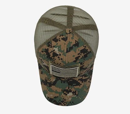 Casquette de Baseball Camouflage drapeau américain pour hommes, tactique respirante en plein air, chapeau à visière d'alpinisme réglable et élégant