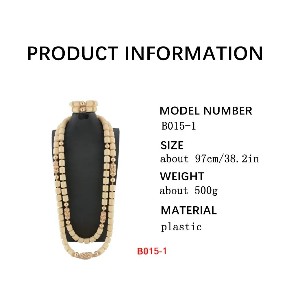 Ensemble de bijoux de mariée en corail artificiel, ensemble de colliers de perles africaines et nigérianes