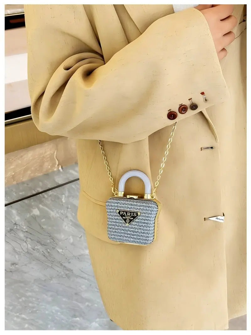 Nouveau mini sac décoratif à bandoulière avec bandoulière en chaîne, sac à main rouge luxueux, petit sac rétro