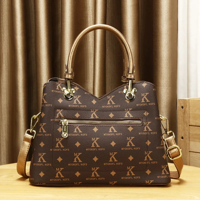 Sac à bandoulière élégant pour maman, 11.2 pouces (28cm), fourre-tout à la mode avec matériau PU de haute qualité